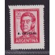 ARGENTINA SERVICIO OFICIAL GJ 755b ESTAMPILLA NUEVA MINT VARIEDAD SOBRECARGA DOBLE U$ 37,52